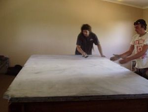 Billiard table relocation process