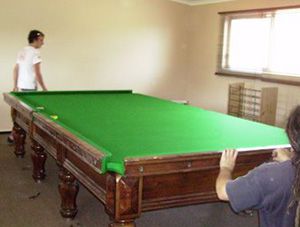 Billiard table relocation process