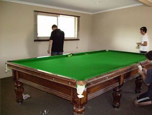 Billiard table relocation process