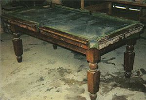 Billiard table restoration